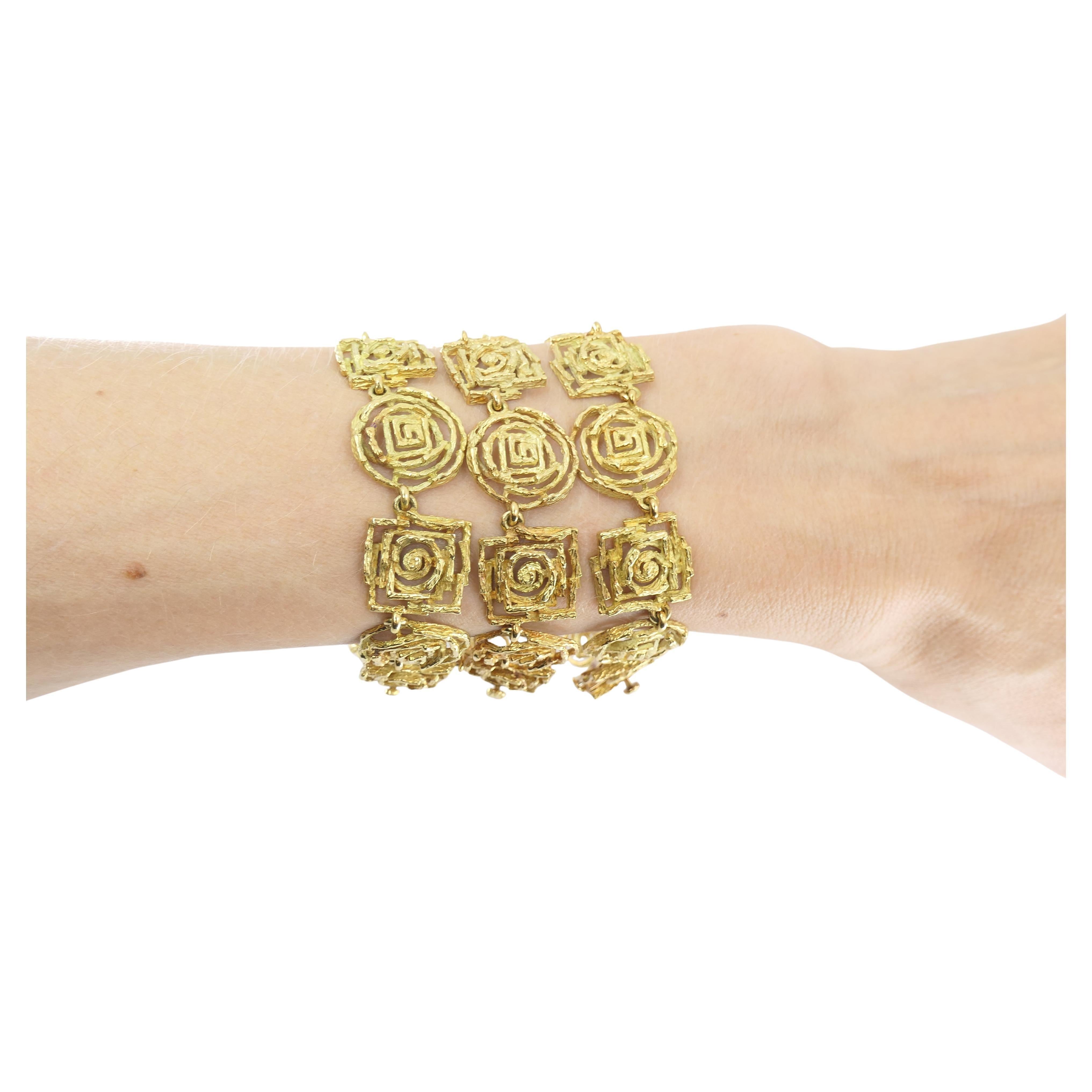 Chaumet 18k Gold Bracelet Necklace Set For Sale 6