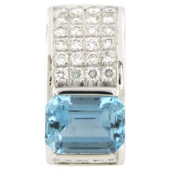 Gubelin - Anhänger aus 18 Karat Gold mit Topas und Diamant im Brillantschliff bis zu. 0,36ct