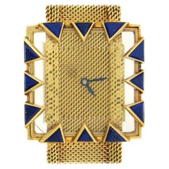 Gubelin 18K Lapis Wristwatch
