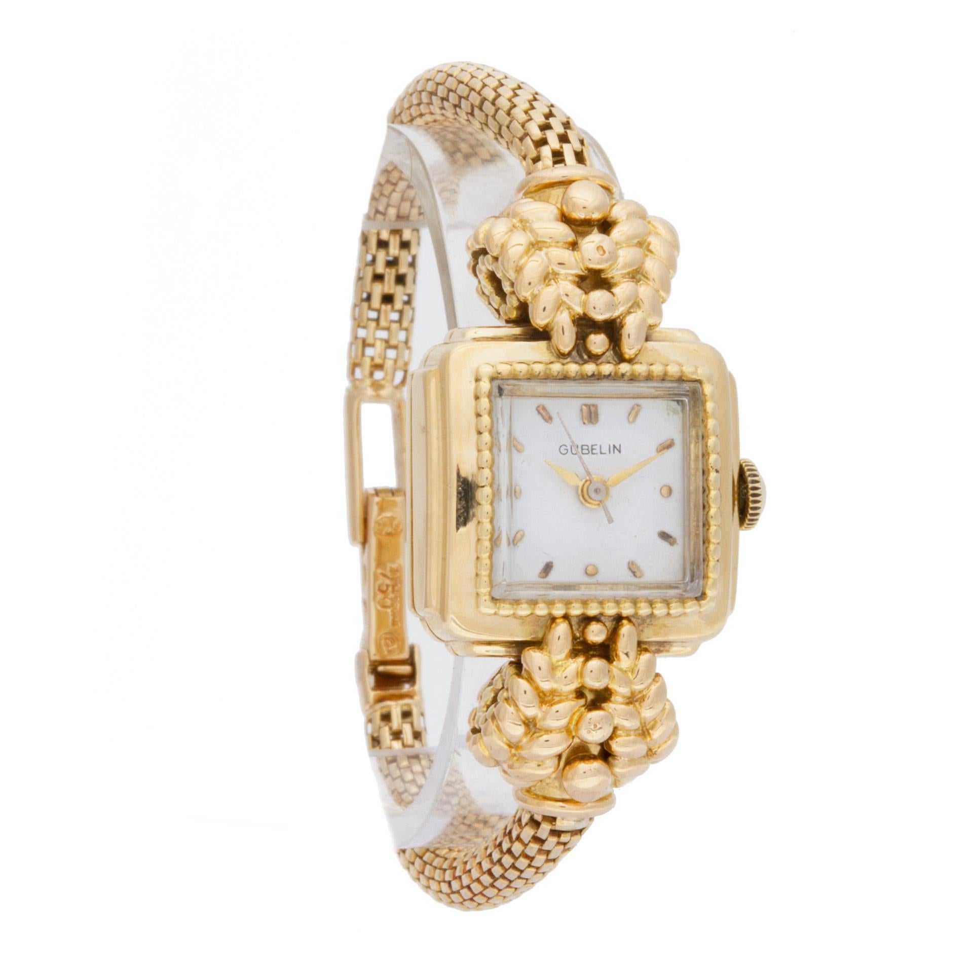 Gubelin: 18 Karat Gelbgold Handuhr im Zustand „Hervorragend“ in Surfside, FL