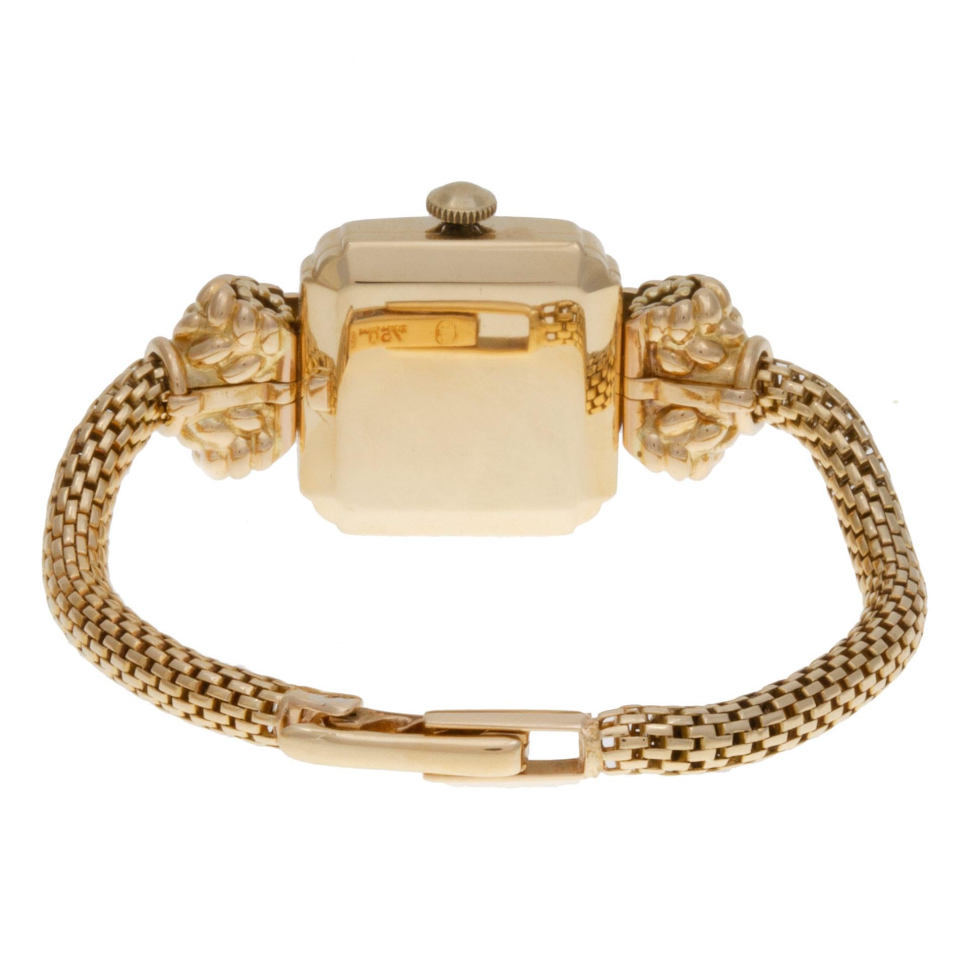Gubelin: 18 Karat Gelbgold Handuhr Damen
