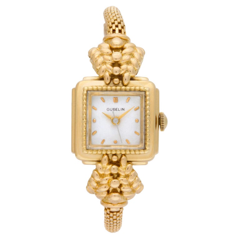 Gubelin 18k Yellow Gold Manual Watch For Sale at 1stDibs