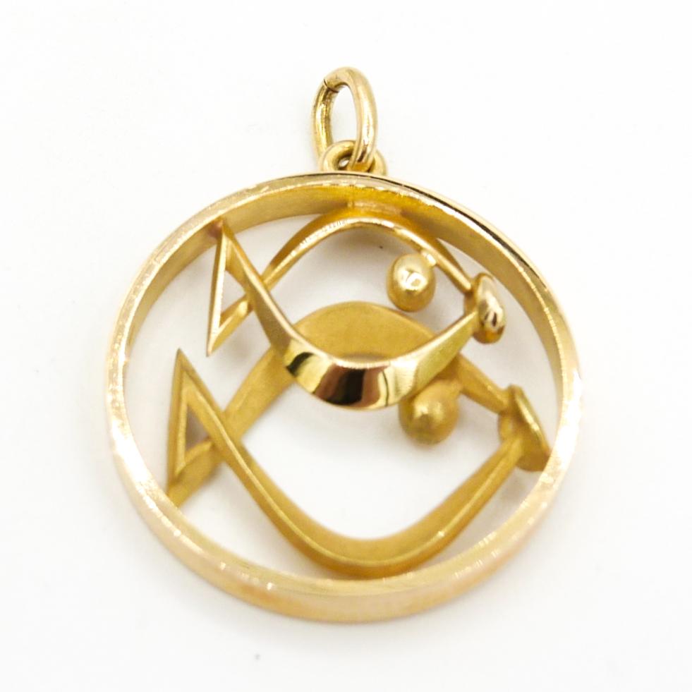 pisces gold charm