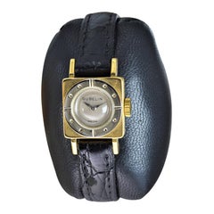 Gubelin 18kt. Yellow and White Gold Handmade Art Deco Ladies Watch, circa 1940s