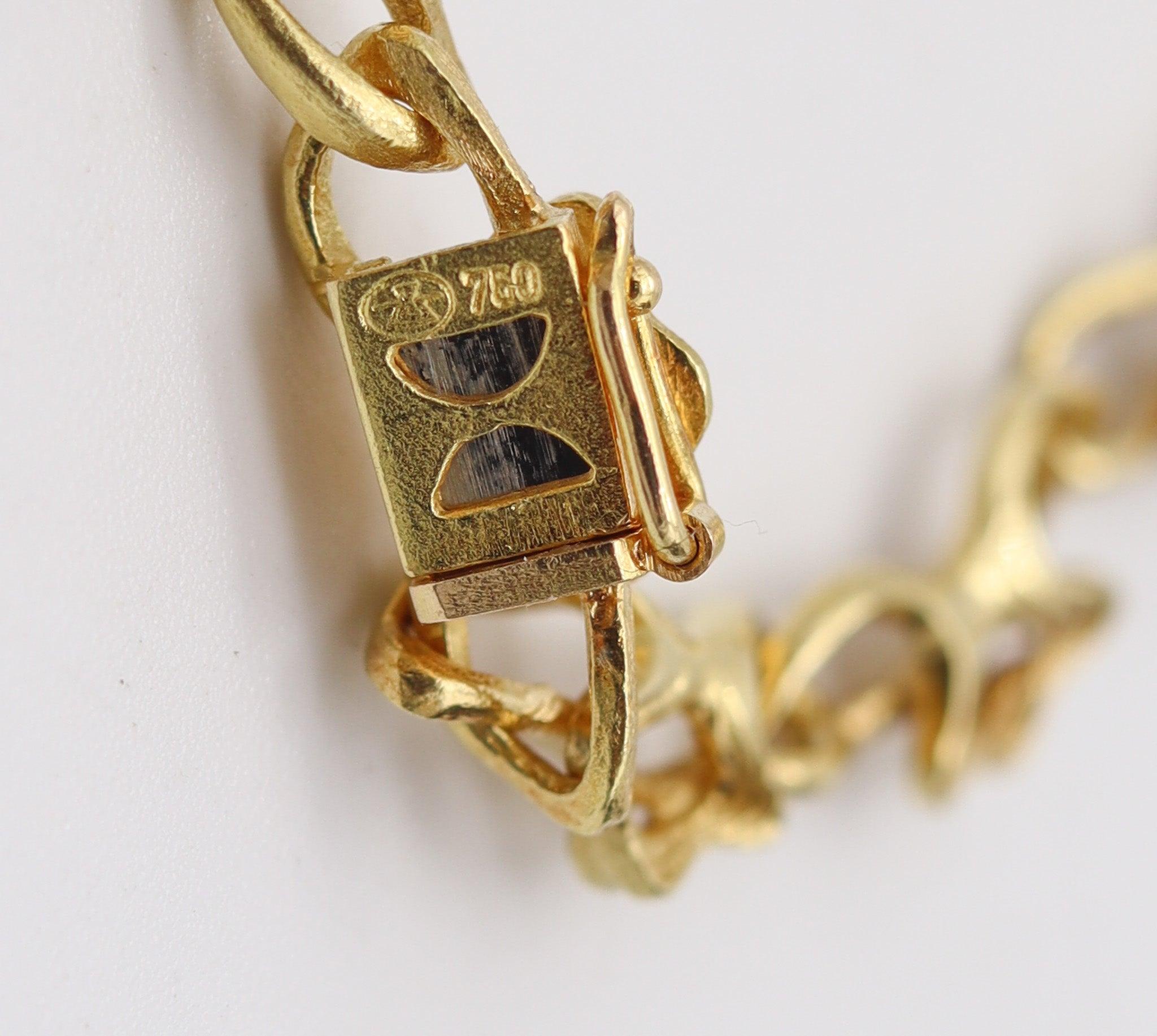 GÜBELIN 1960 Collana scultorea svizzera in oro 18Kt con 4,20 carati di diamanti VS in vendita 2