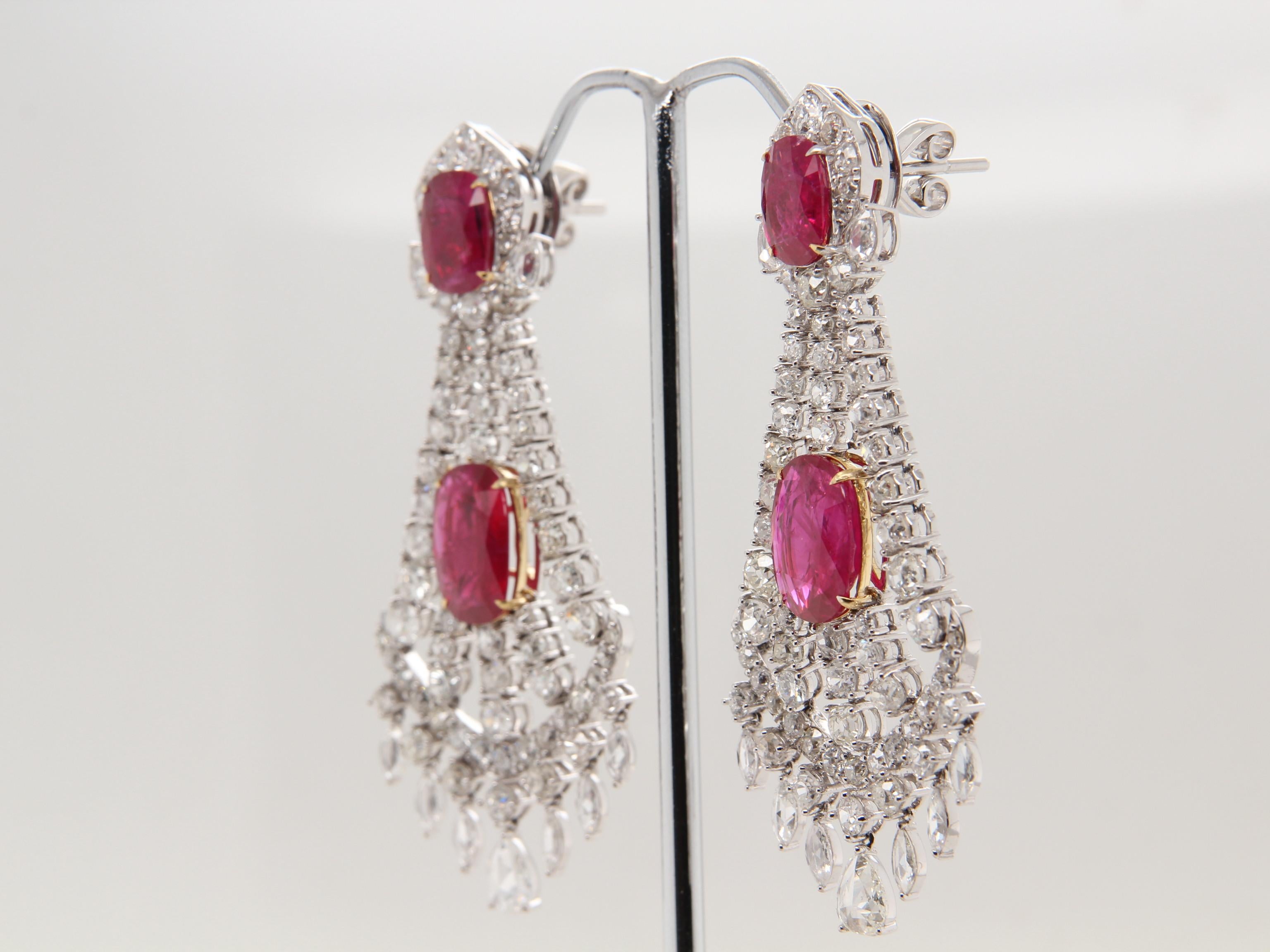 burmese ruby earrings