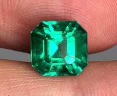 Gübelin Certified 4.52 Carat Colombian Emerald and Diamond Engagement Ring