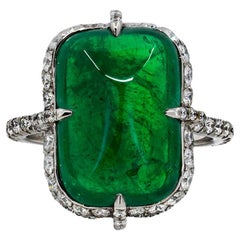 Bague émeraude certifiée Gubelin 9,88 carats