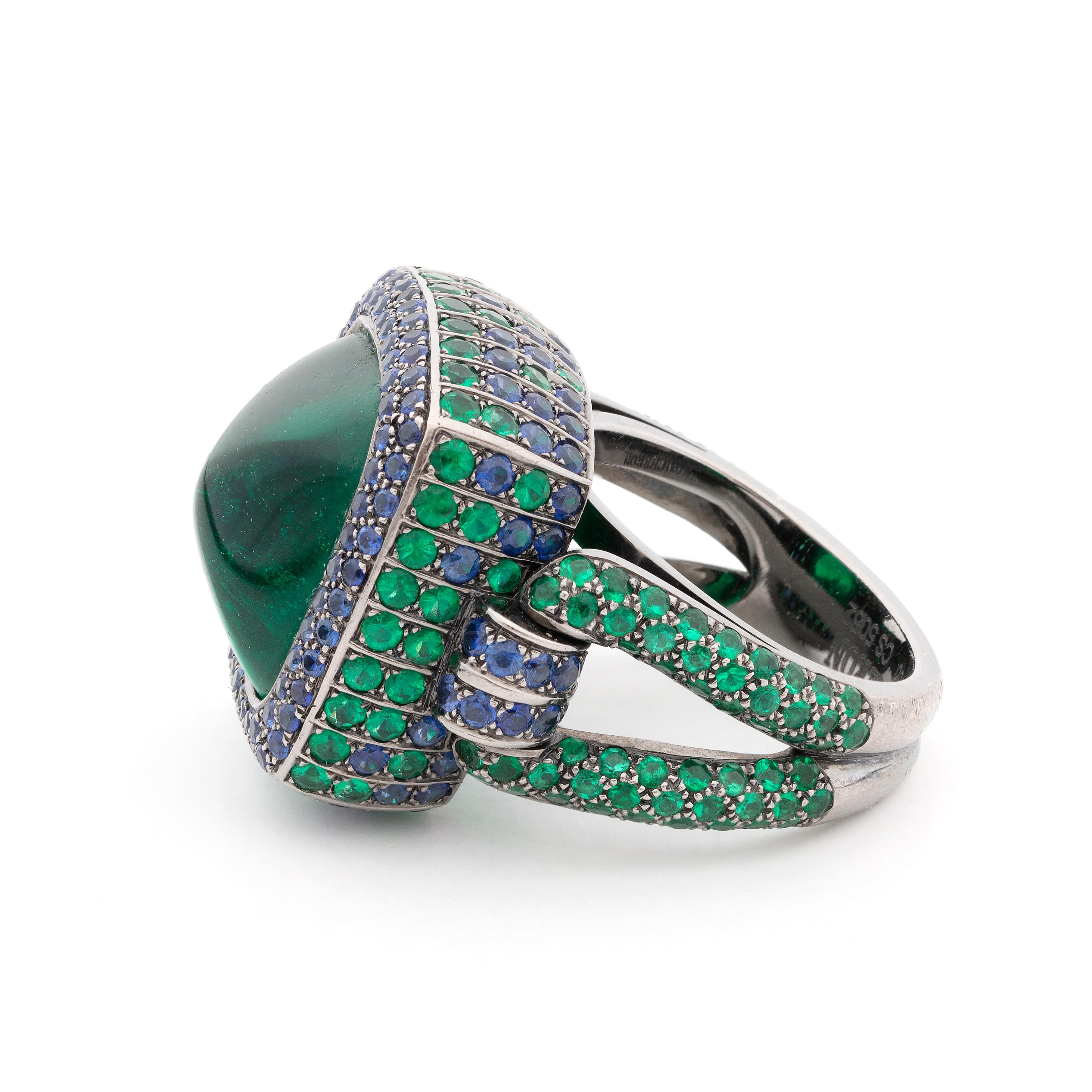 boucheron emerald ring