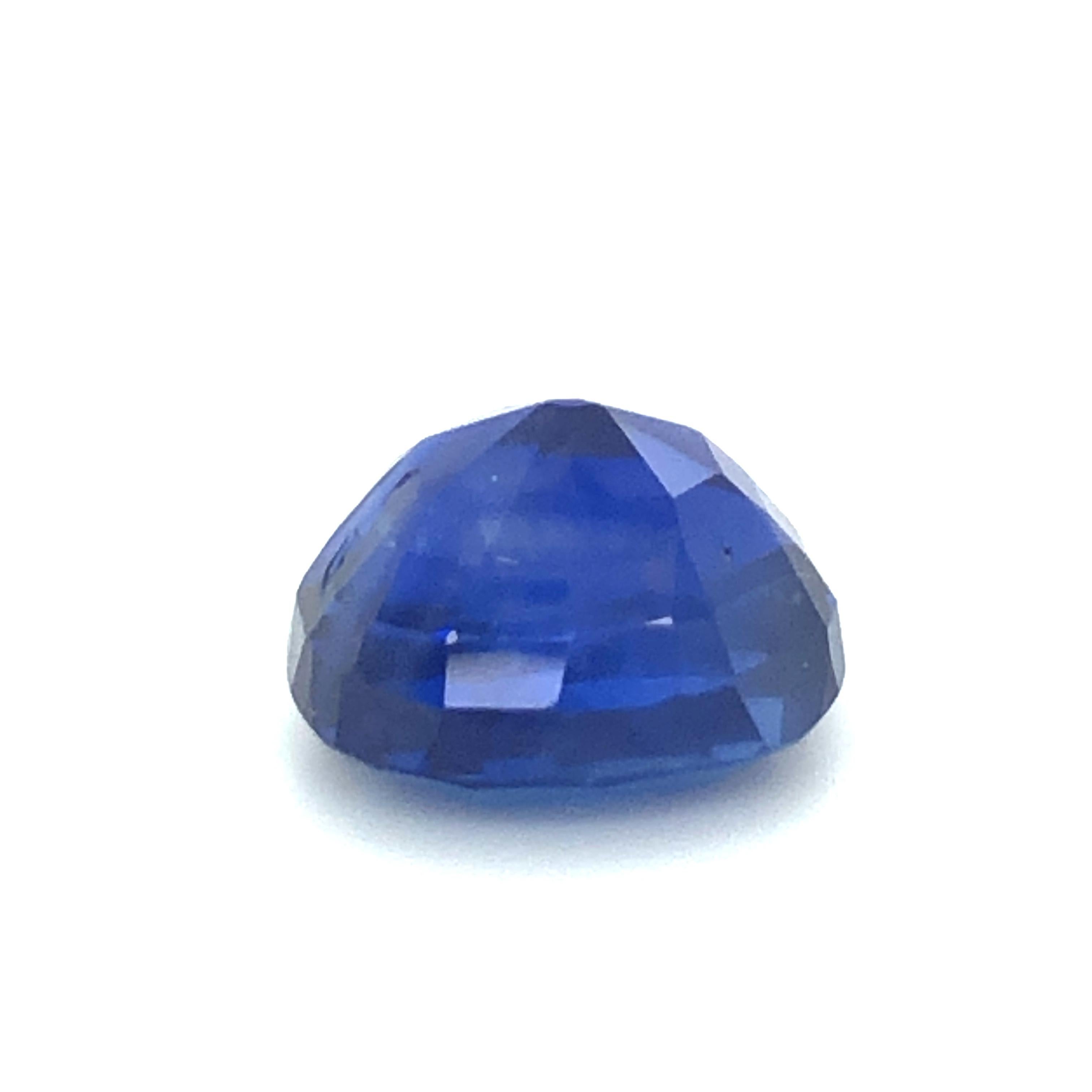 Gübelin Certified Unheated Burma Sapphire of 9.62 Carat 5