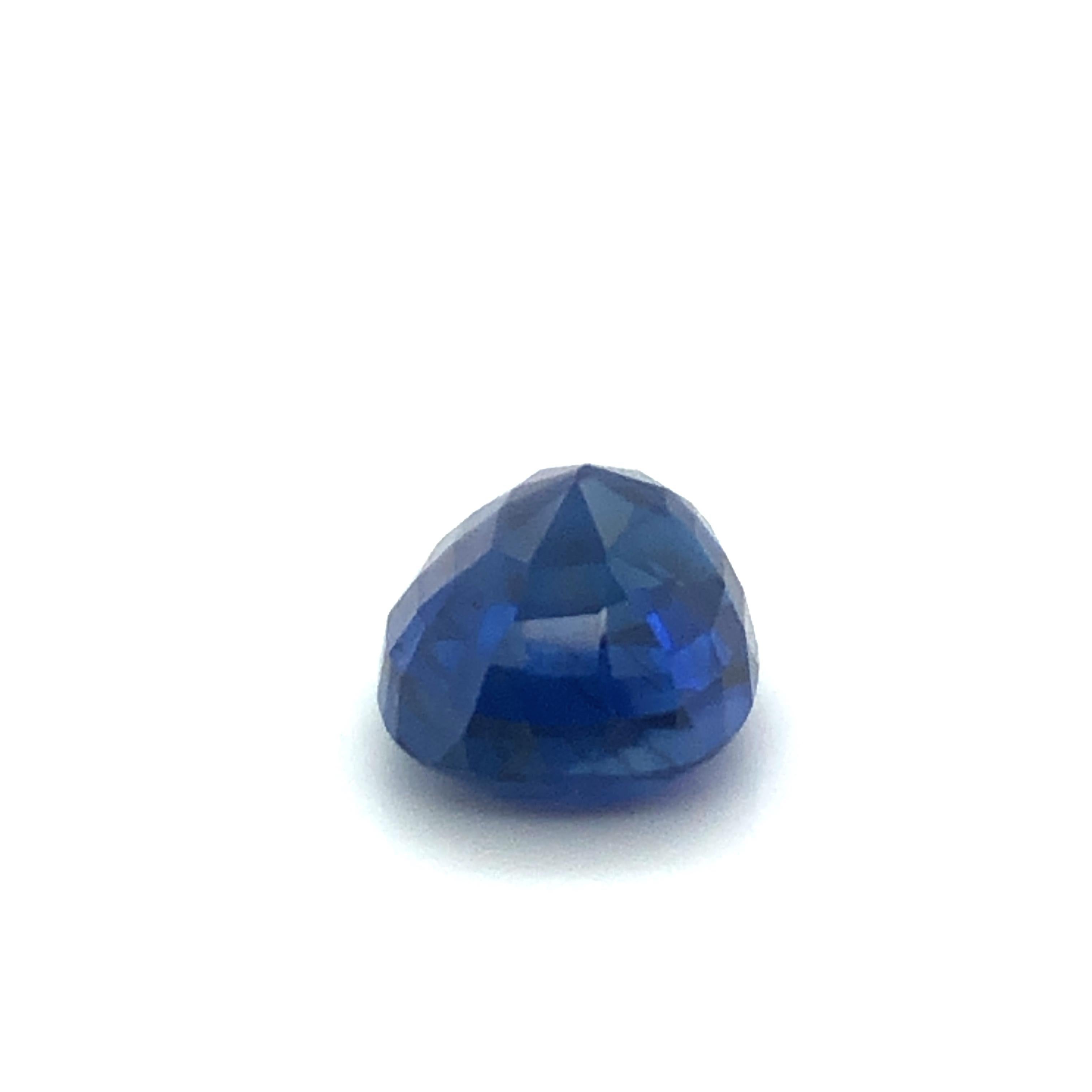 Gübelin Certified Unheated Burma Sapphire of 9.62 Carat 7