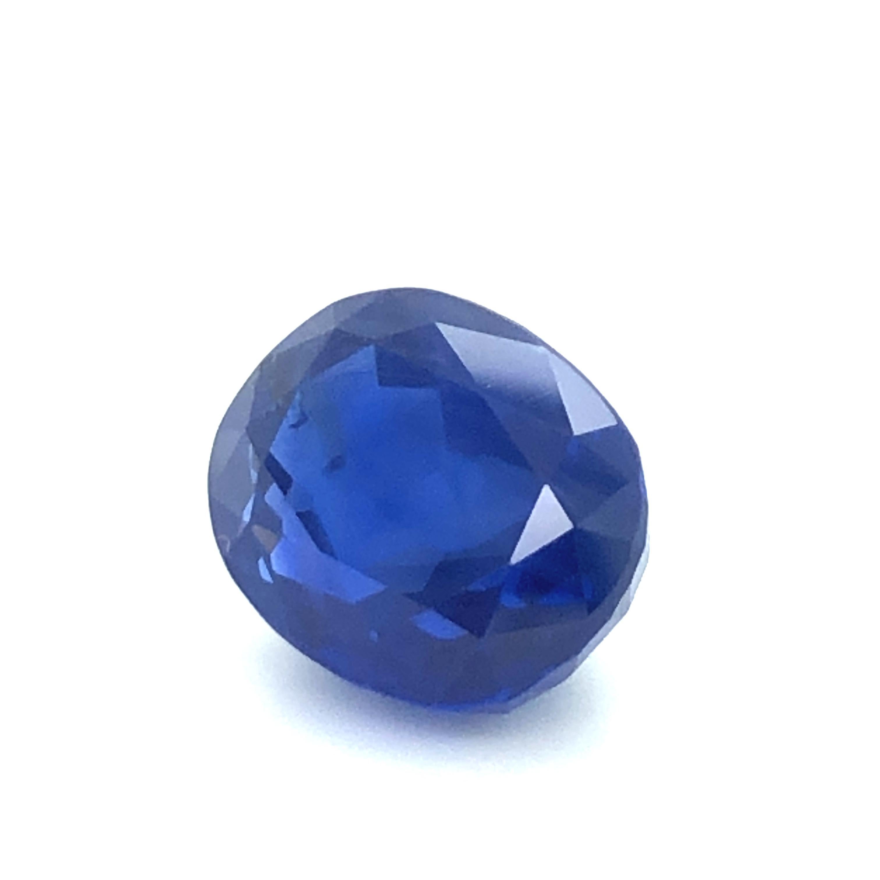 Gübelin Certified Unheated Burma Sapphire of 9.62 Carat In Good Condition In Lucerne, CH