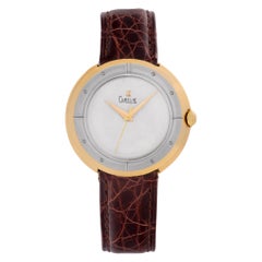 Gubelin Classic Watch, Ref 147488, 18k White & Yellow Gold, Silver Dial