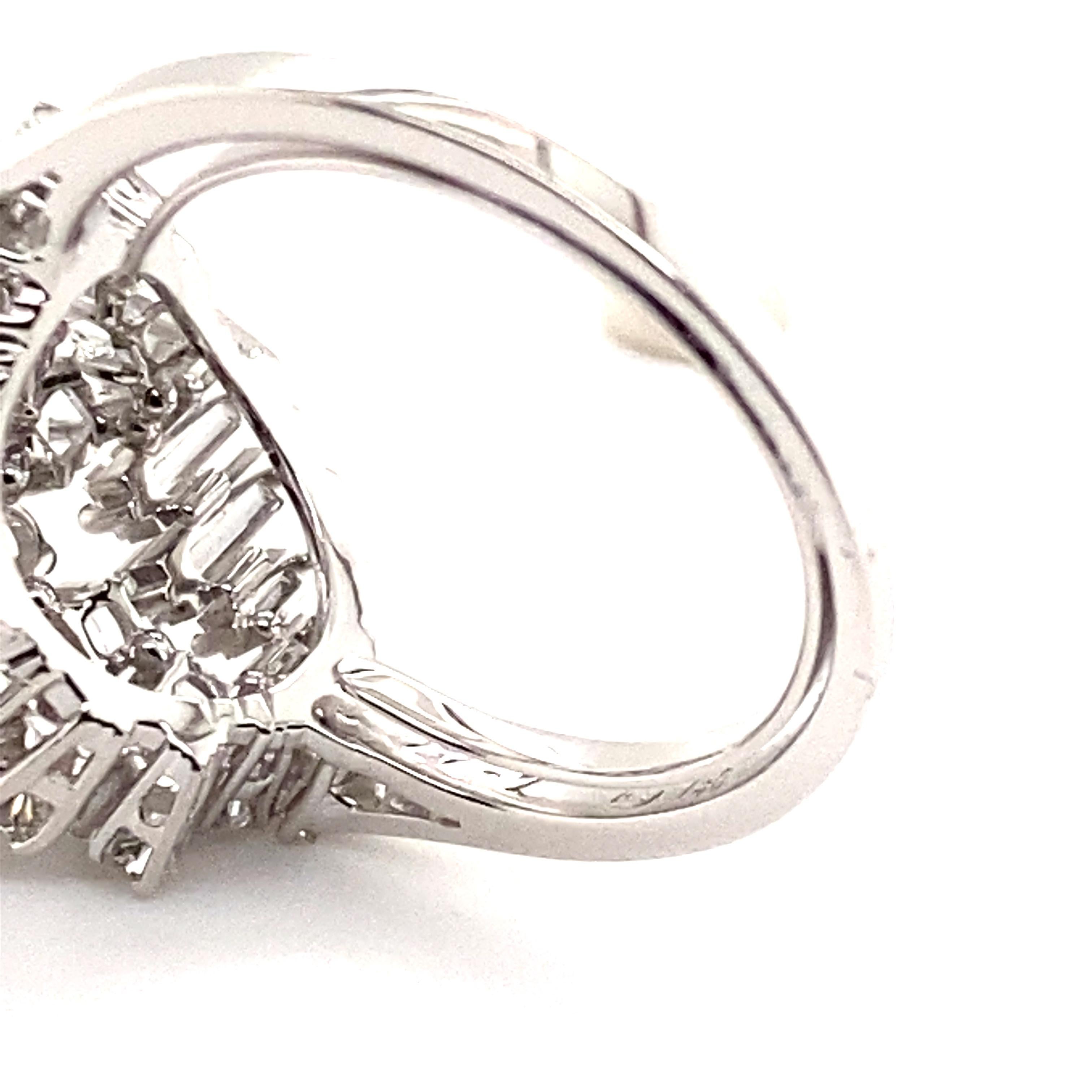 Gübelin Dazzling Diamond Ring in 18K White Gold For Sale 4