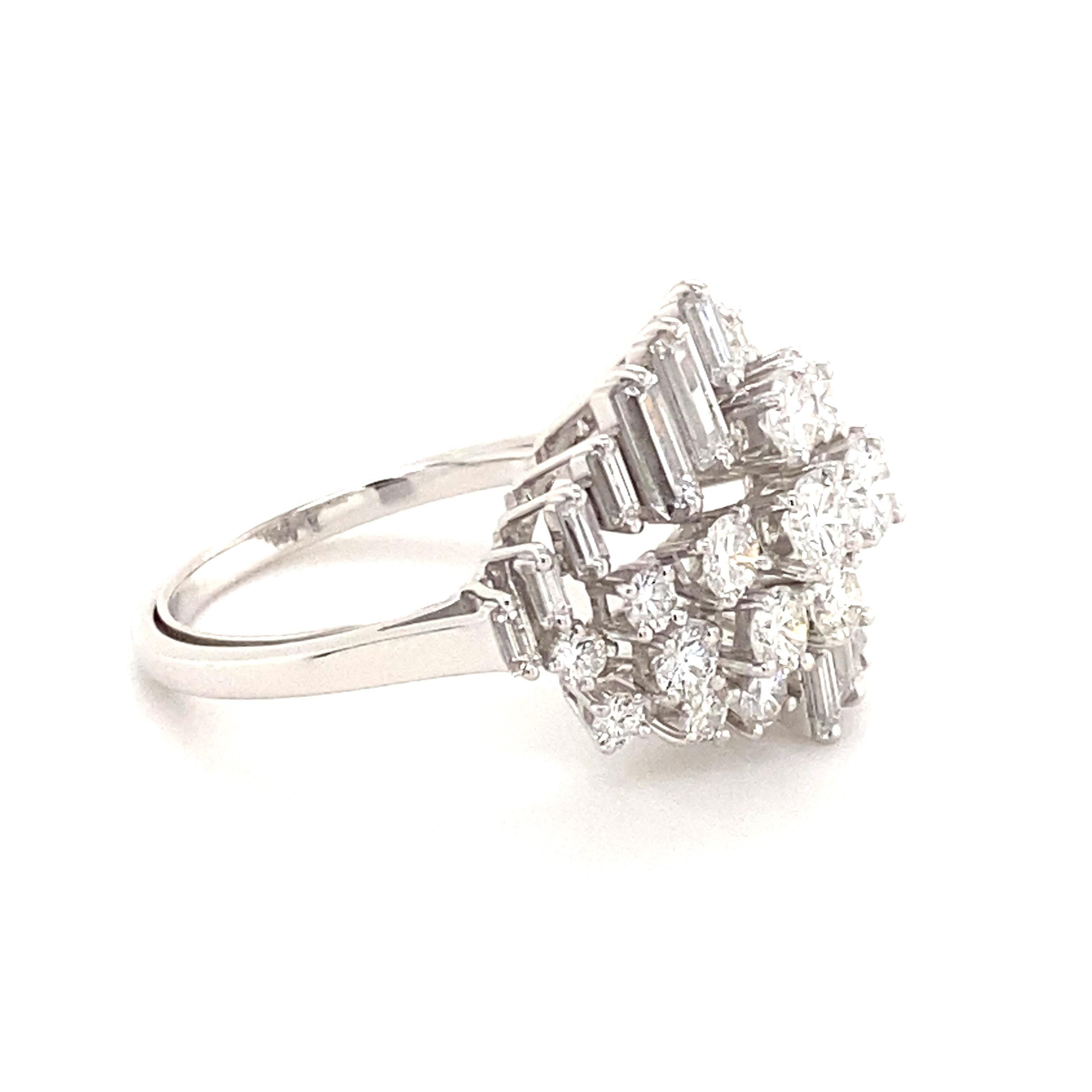 Gübelin Dazzling Diamond Ring in 18K White Gold For Sale 7