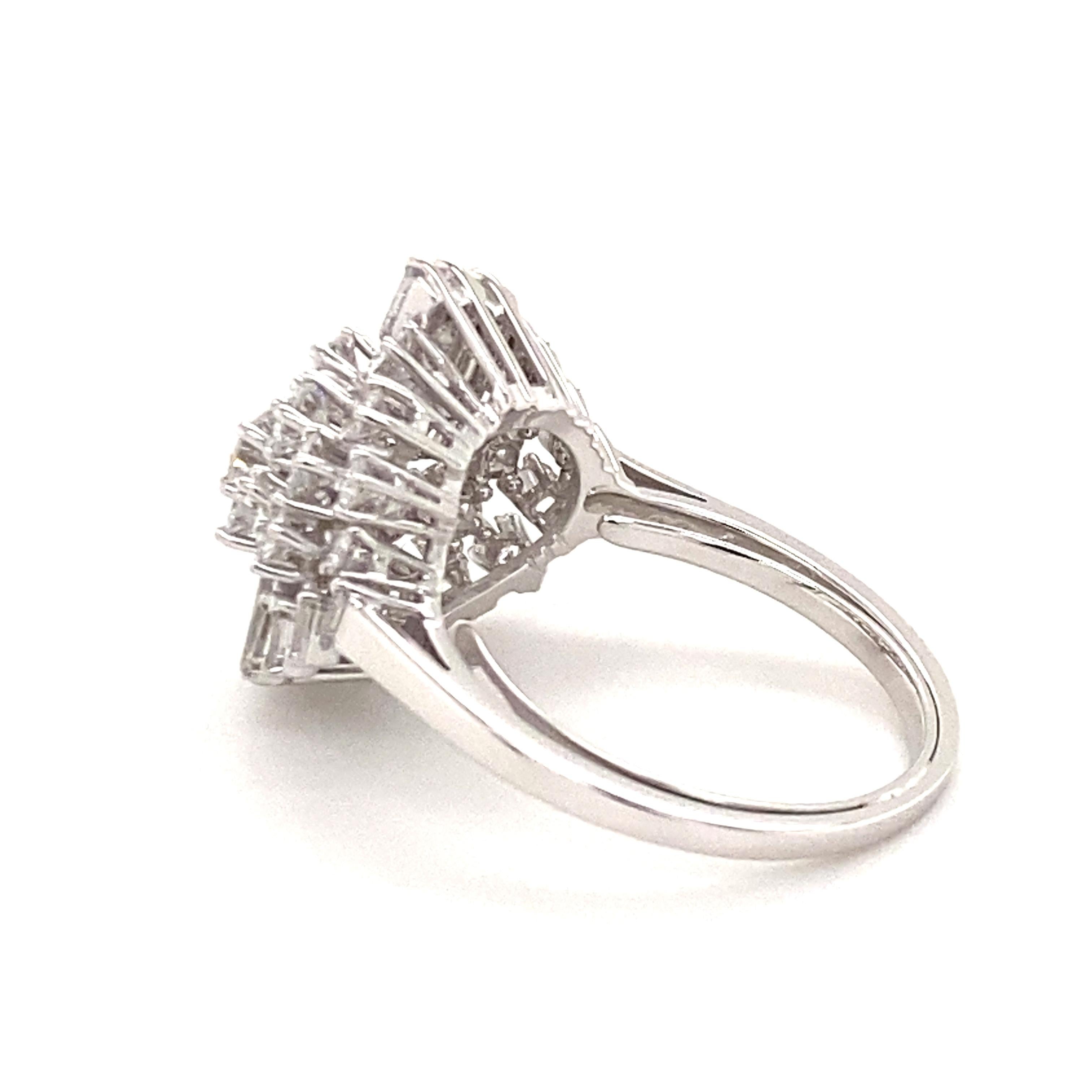 Gübelin Dazzling Diamond Ring in 18K White Gold For Sale 10