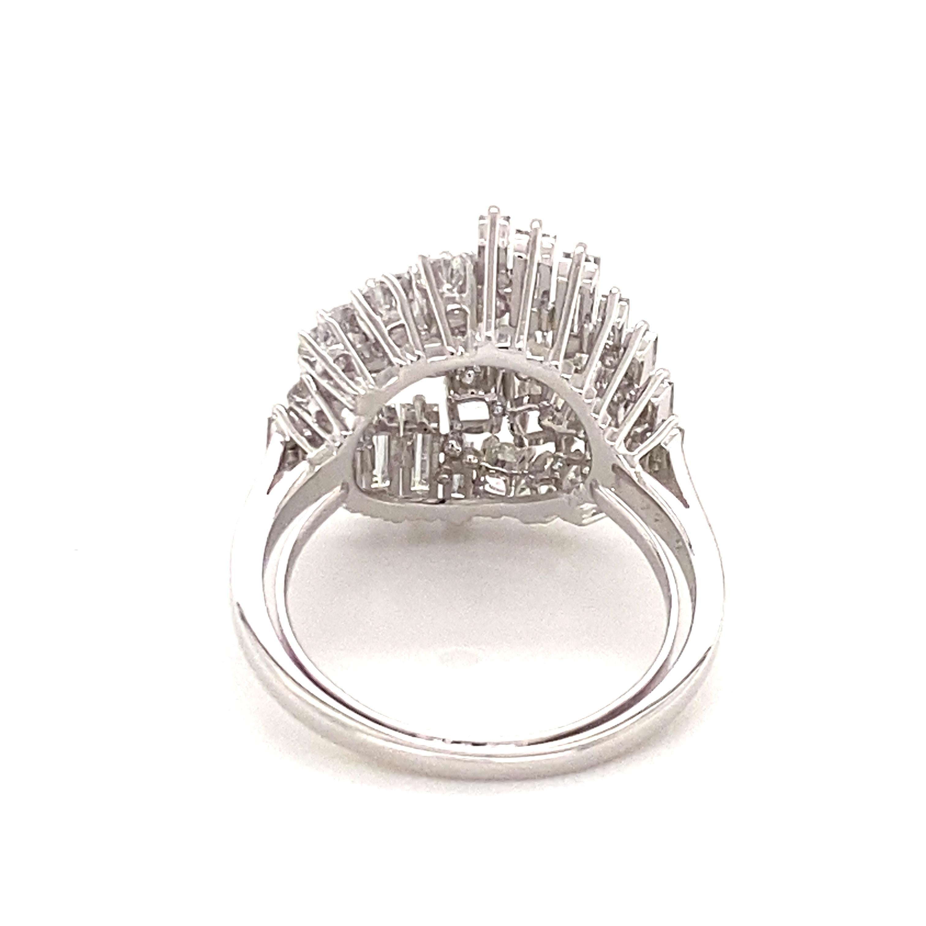 Gübelin Dazzling Diamond Ring in 18K White Gold For Sale 12