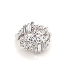 Gübelin Dazzling Diamond Ring in 18K White Gold