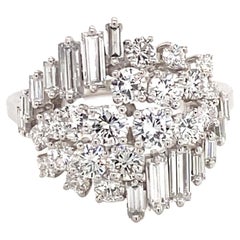 Gübelin Anillo Deslumbrante de Diamantes en Oro Blanco de 18 K