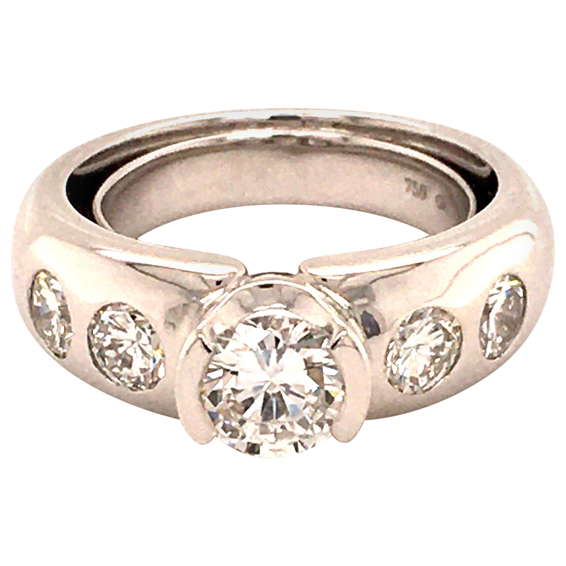 Gübelin Diamond White Gold 750 Ring