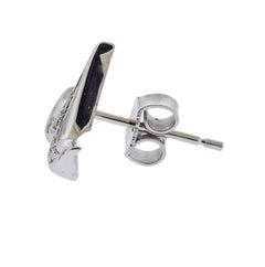 Gubelin Gold Diamond Aries Zodiac Sign Stud Single Earring