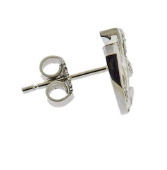 Gubelin Gold Diamond Sagittarius Zodiac Sign Stud Earrings