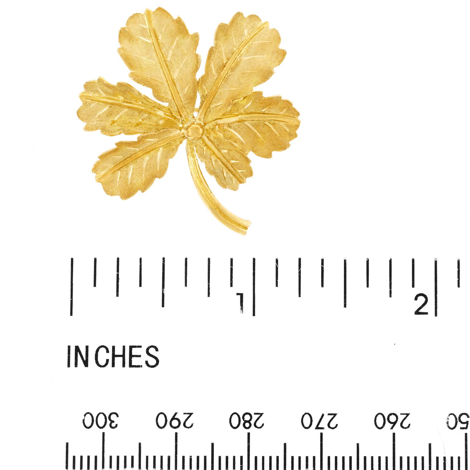 Gubelin Gold Leaf Brooch 2