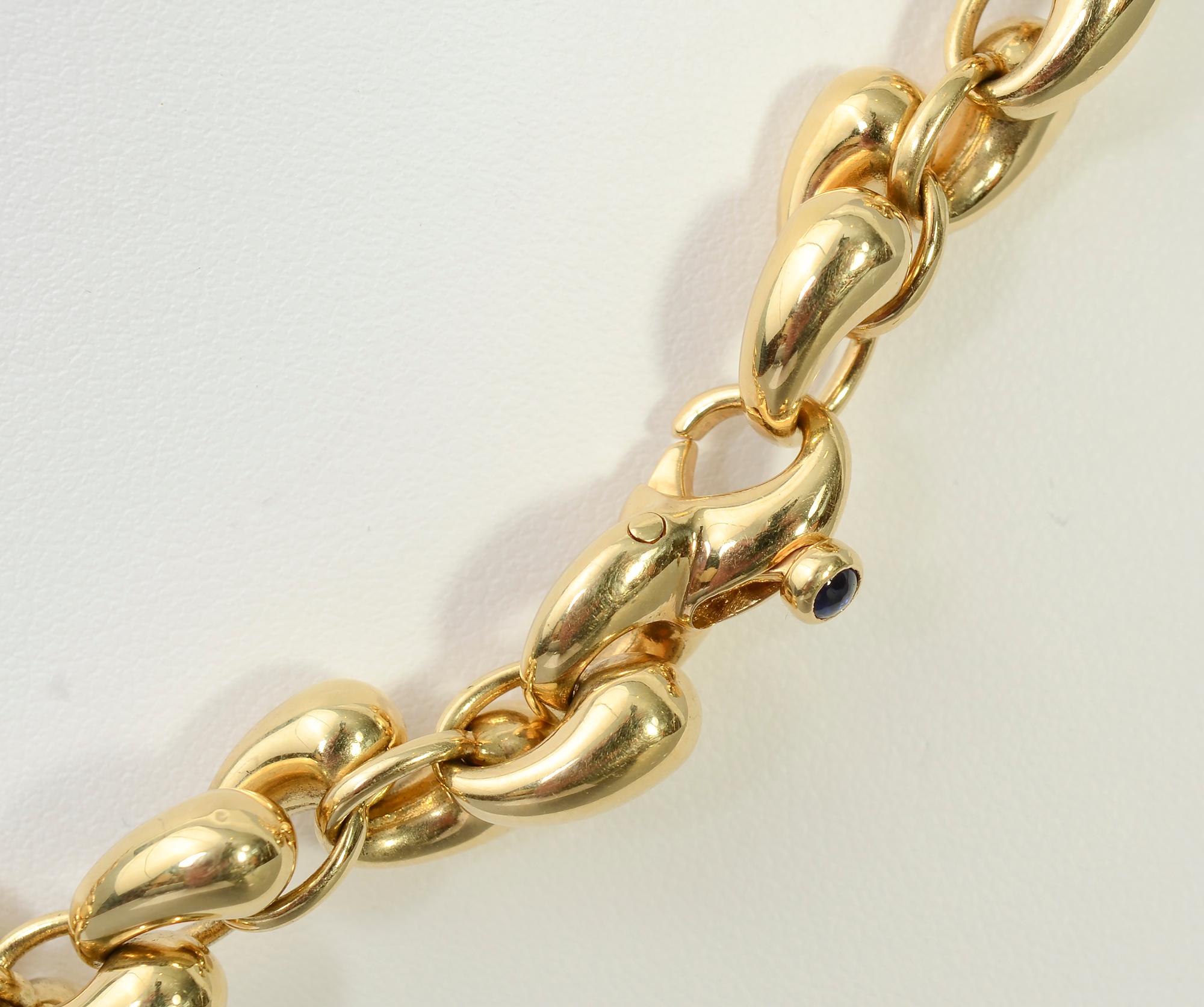 Perle Gubelin - Collier de chaînes à maillons en or en vente