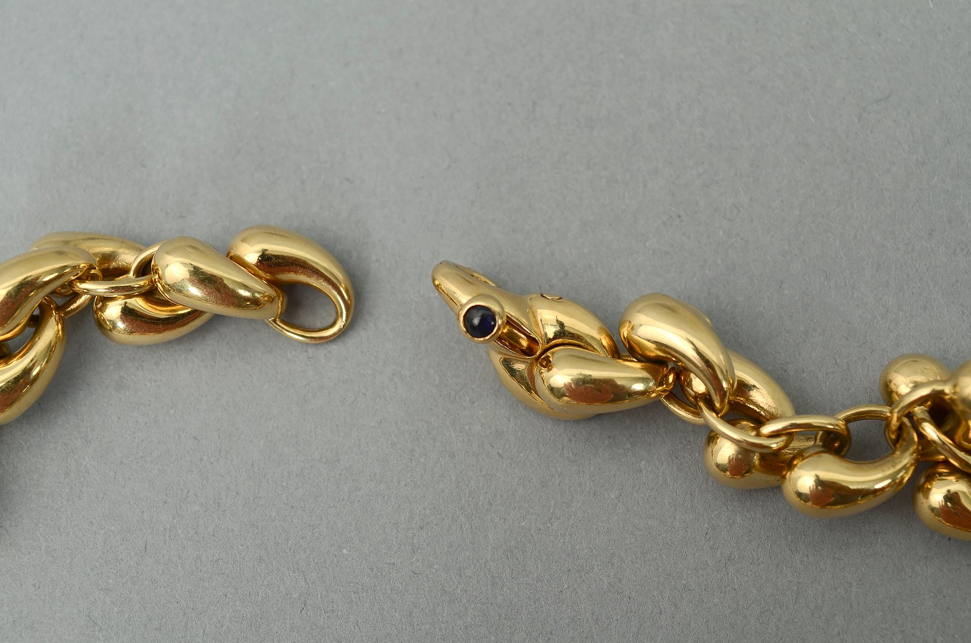 Gubelin - Collier de chaînes à maillons en or Excellent état - En vente à Darnestown, MD