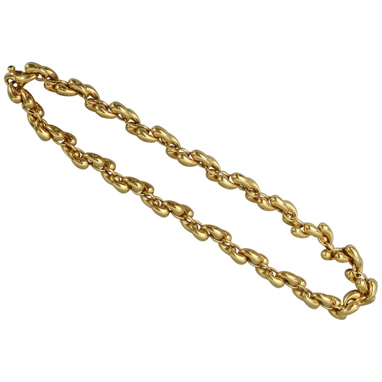 Gubelin Gold Links Chain Necklace For Sale at 1stDibs