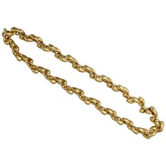 Vintage Gubelin Gold Links Chain Necklace