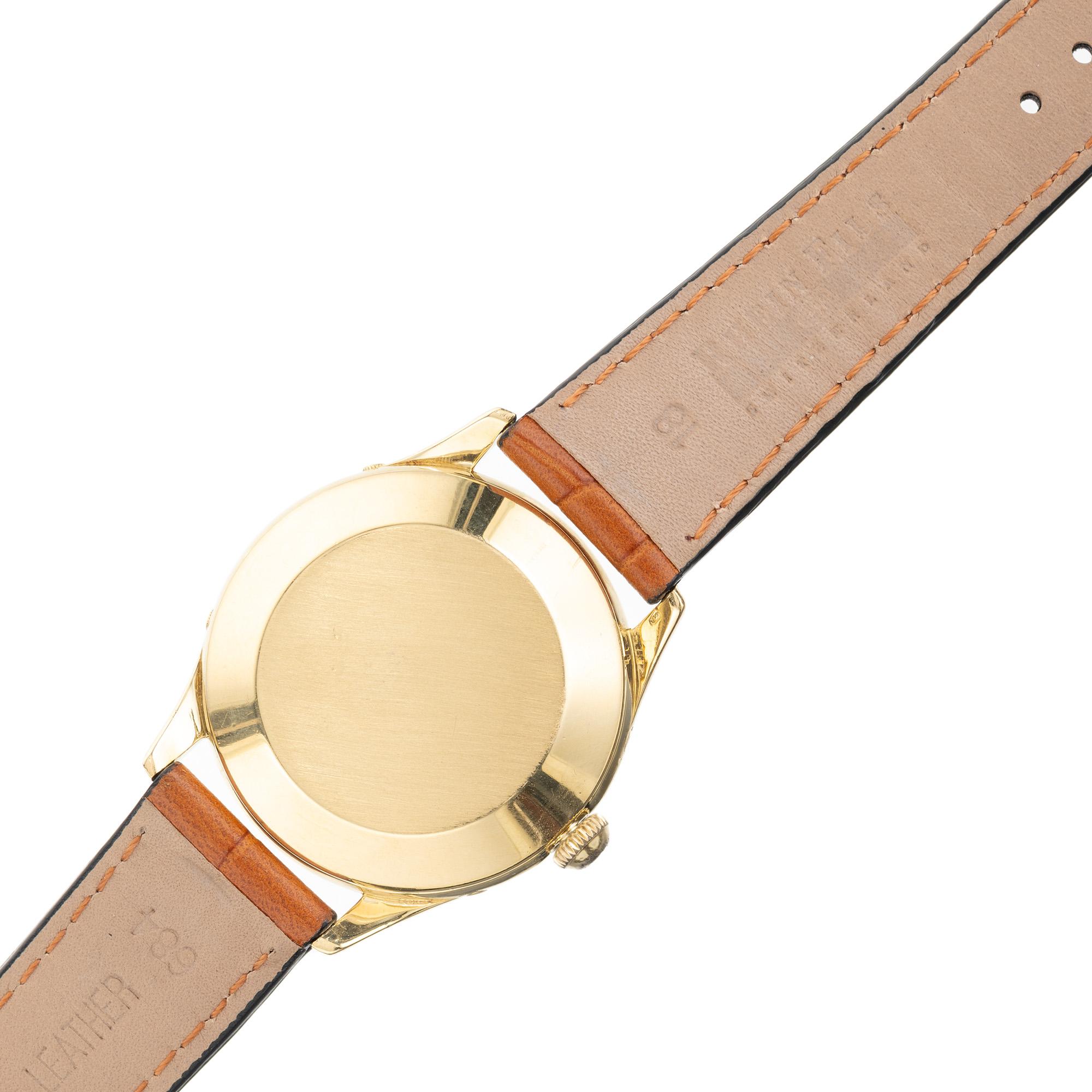 Gubelin Ipso Matic Moon Phase Day Date Month 18k Yellow Gold Wristwatch For Sale 2