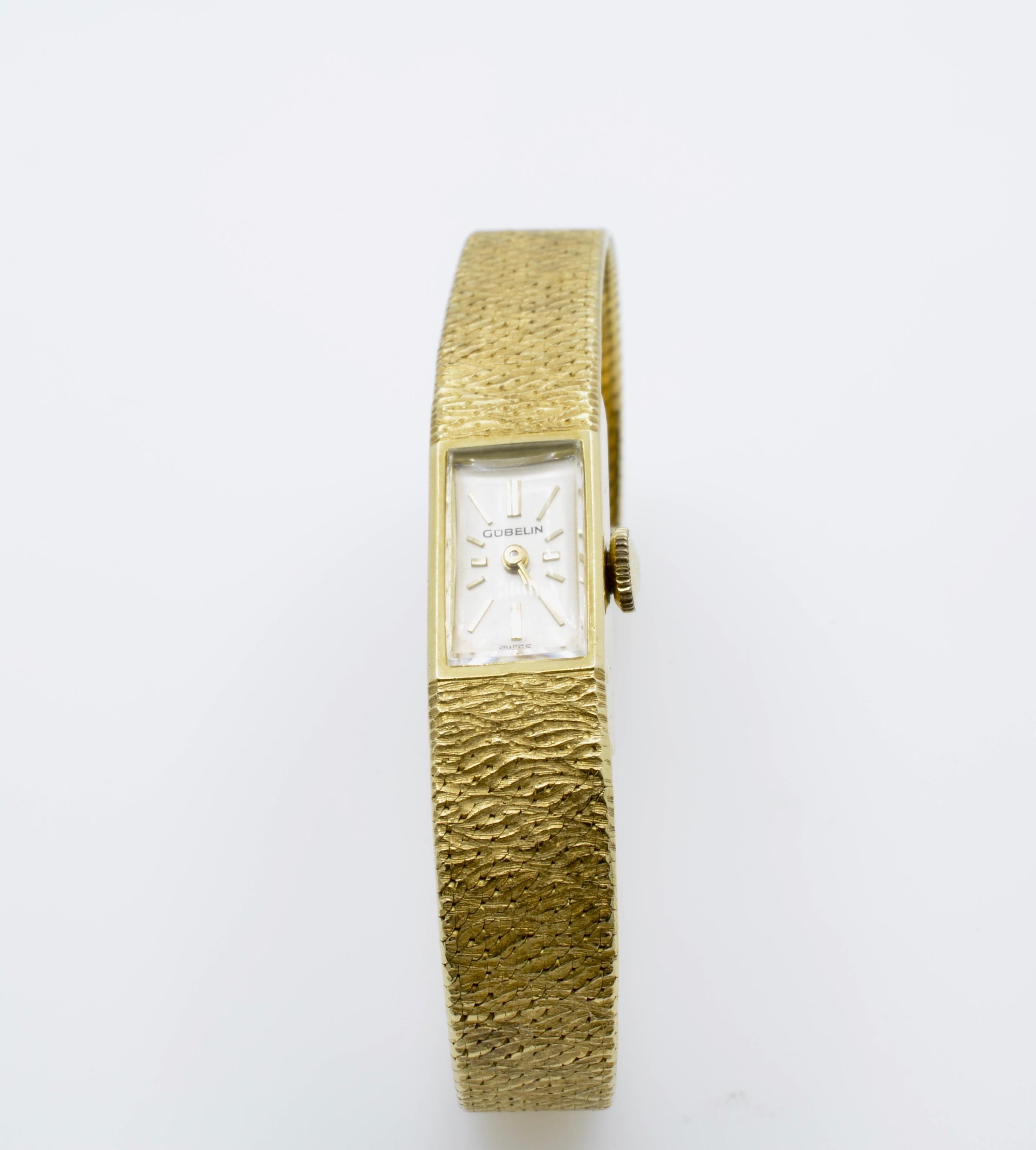 gubelin 18k gold watch