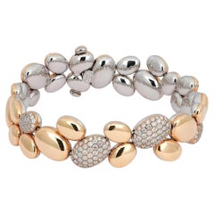 Gubelin Madagaskar Bracciale di diamanti in oro rosa e bianco 18 carati 3.02Ctw