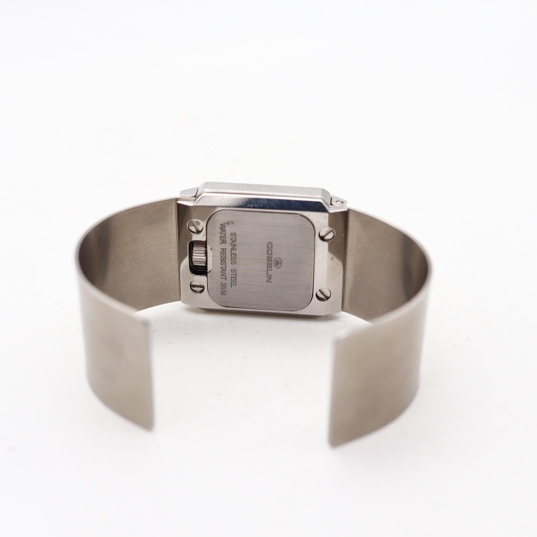 GUBELIN Montre-bracelet-bracelet Techno moderniste en acier inoxydable brossé Pour femmes en vente