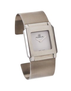 Reloj de pulsera GUBELIN Modernist Techno Cuff-Bracelet de acero inoxidable cepillado