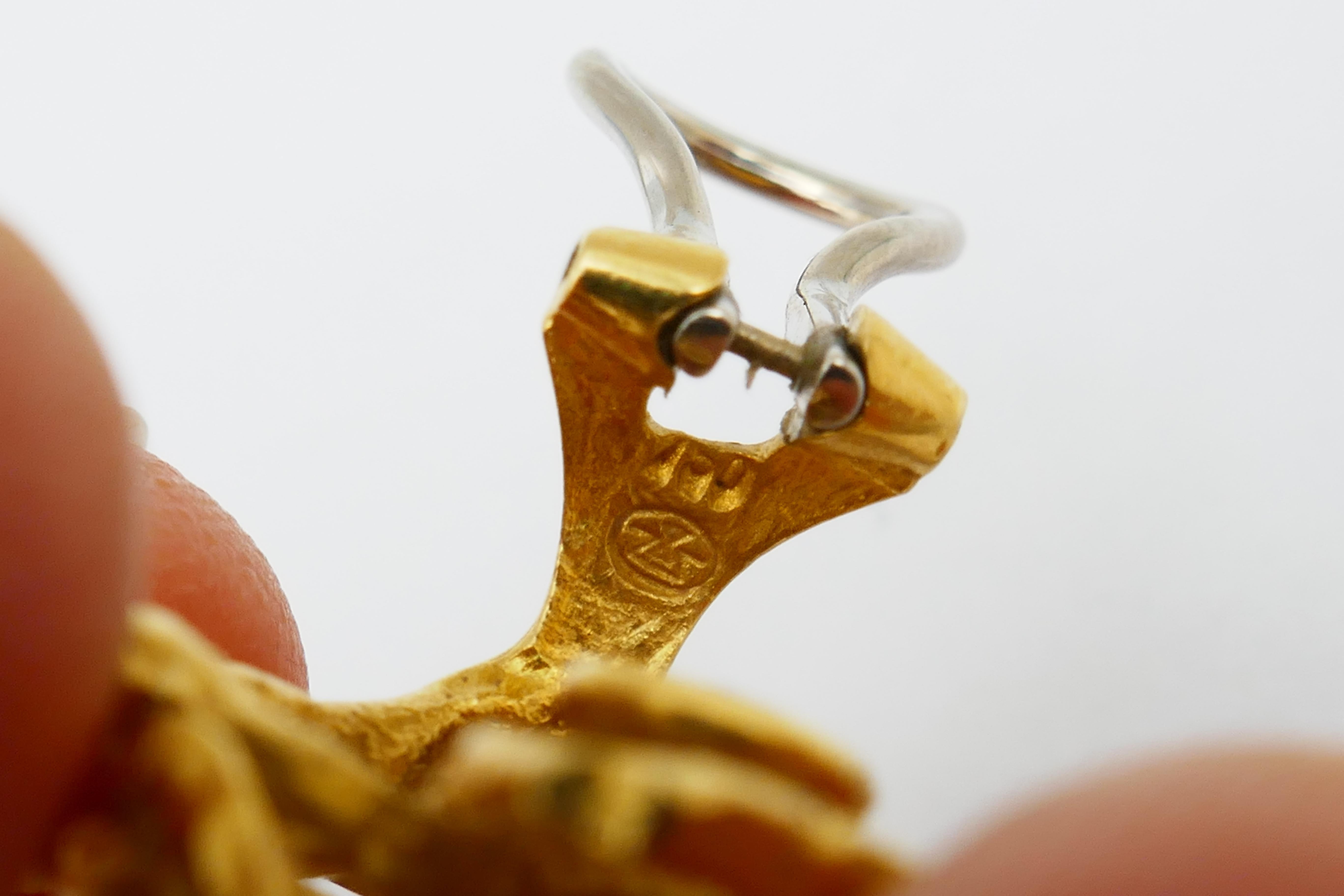 Gubelin Modernistische Gelbgold-Ohrclips 3