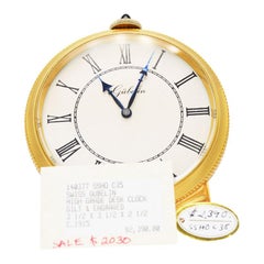 Gubelin of Switzerland Art Deco Desk Clock, circa 1930s