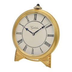 Gubelin of Switzerland Art Deco Desk Clock, circa 1930s
