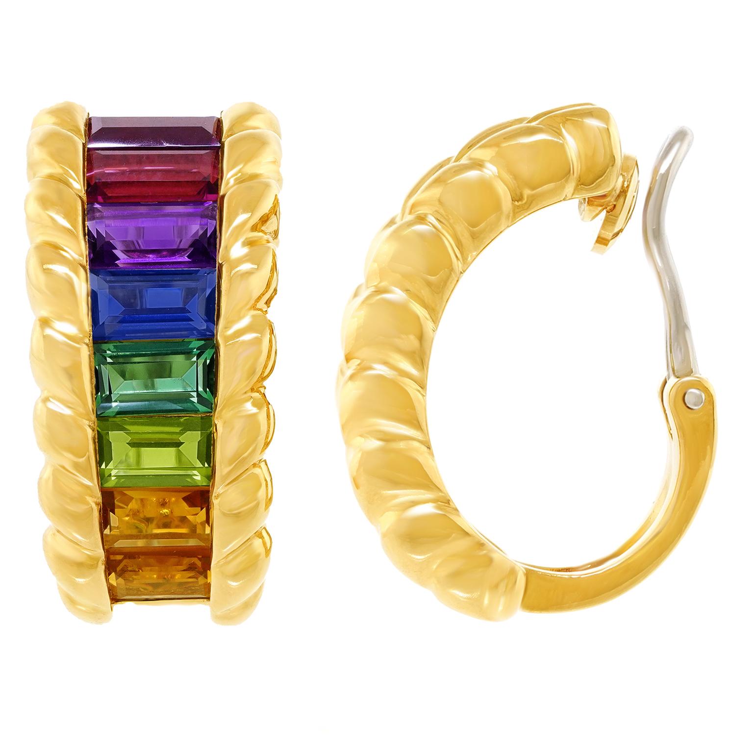 Gubelin Rainbow Earrings For Sale 5
