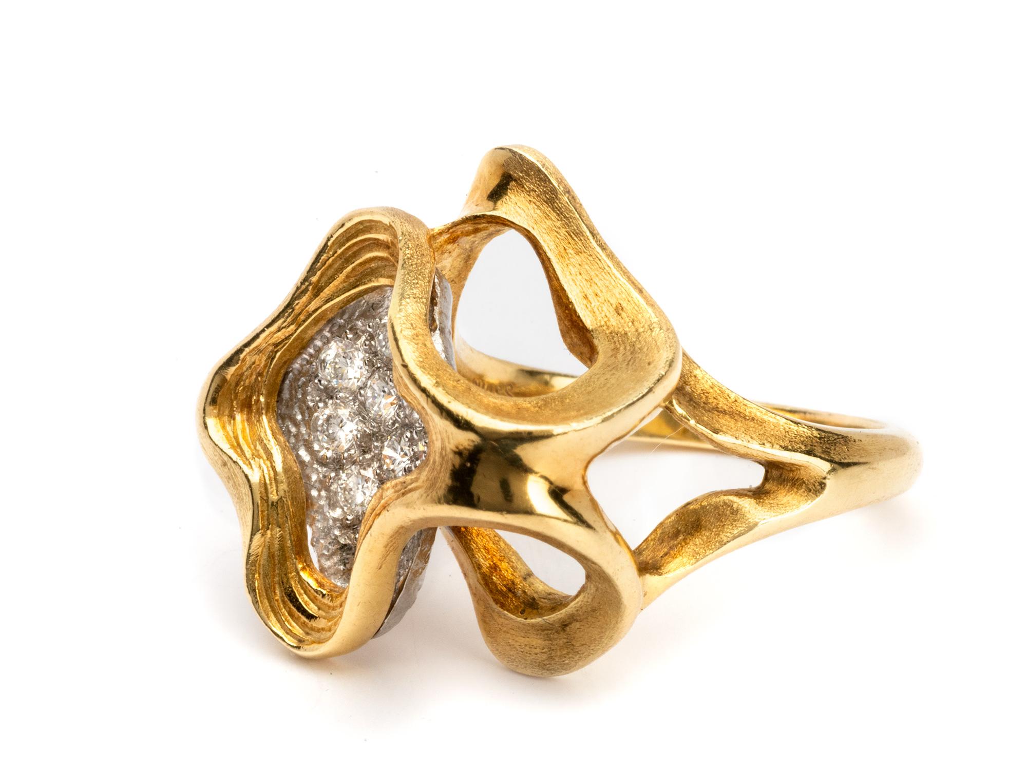 Gubelin Skulpturaler Diamantring für Damen oder Herren im Angebot