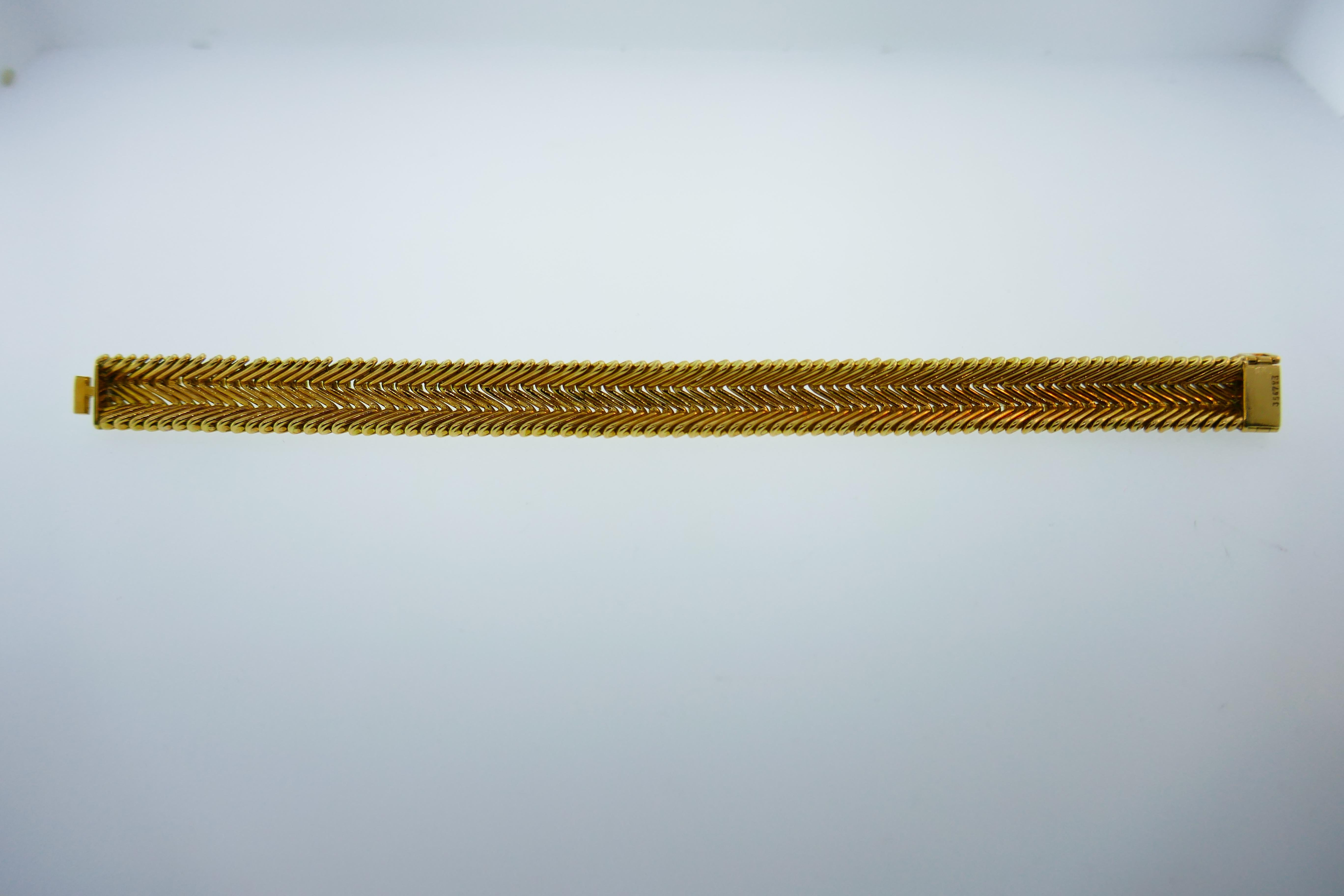 Gubelin Swiss & Georges Lenfant Paris 18k Yellow Gold, Ruby and Diamond Bracelet 1