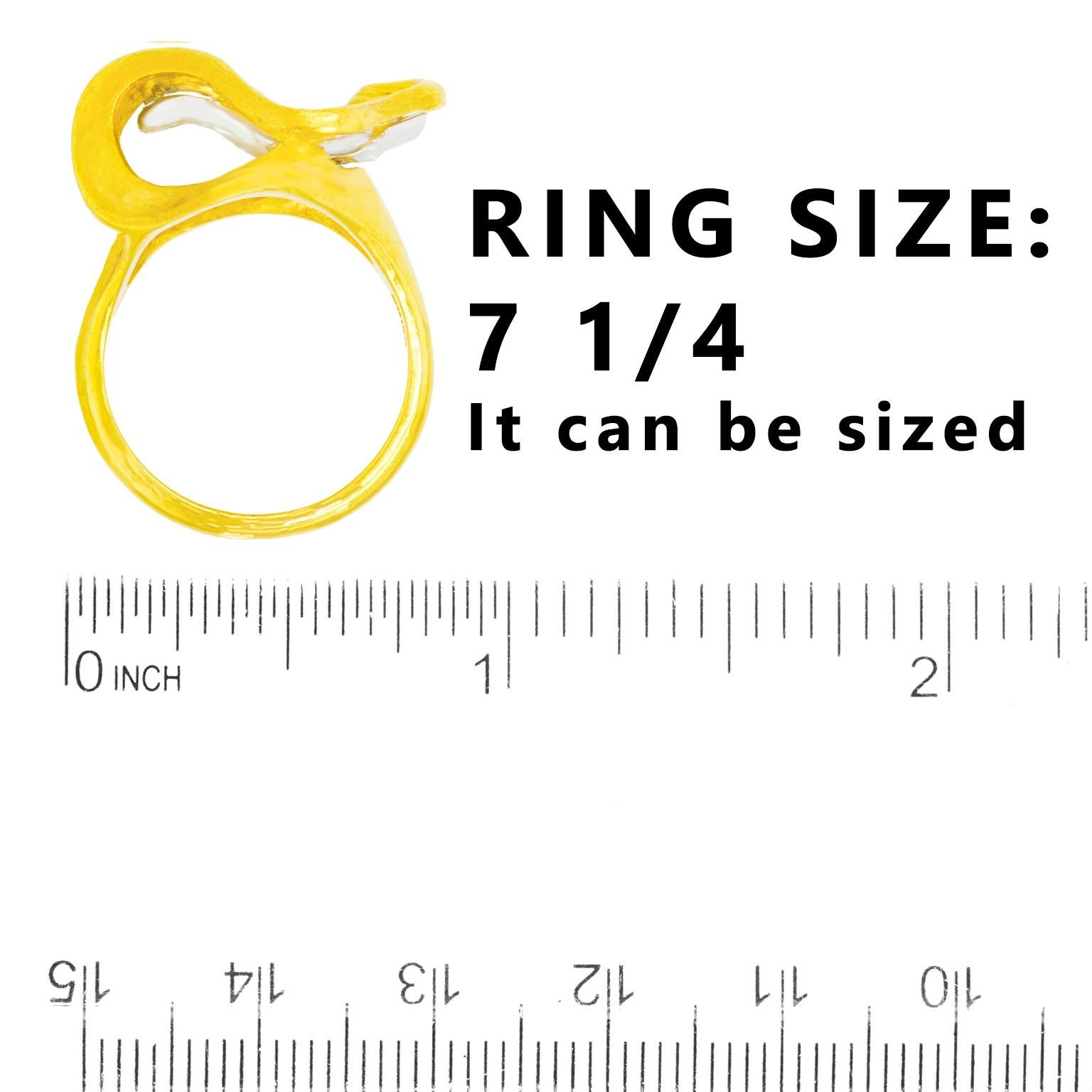 Gubelin Swiss Modern Ring For Sale 1