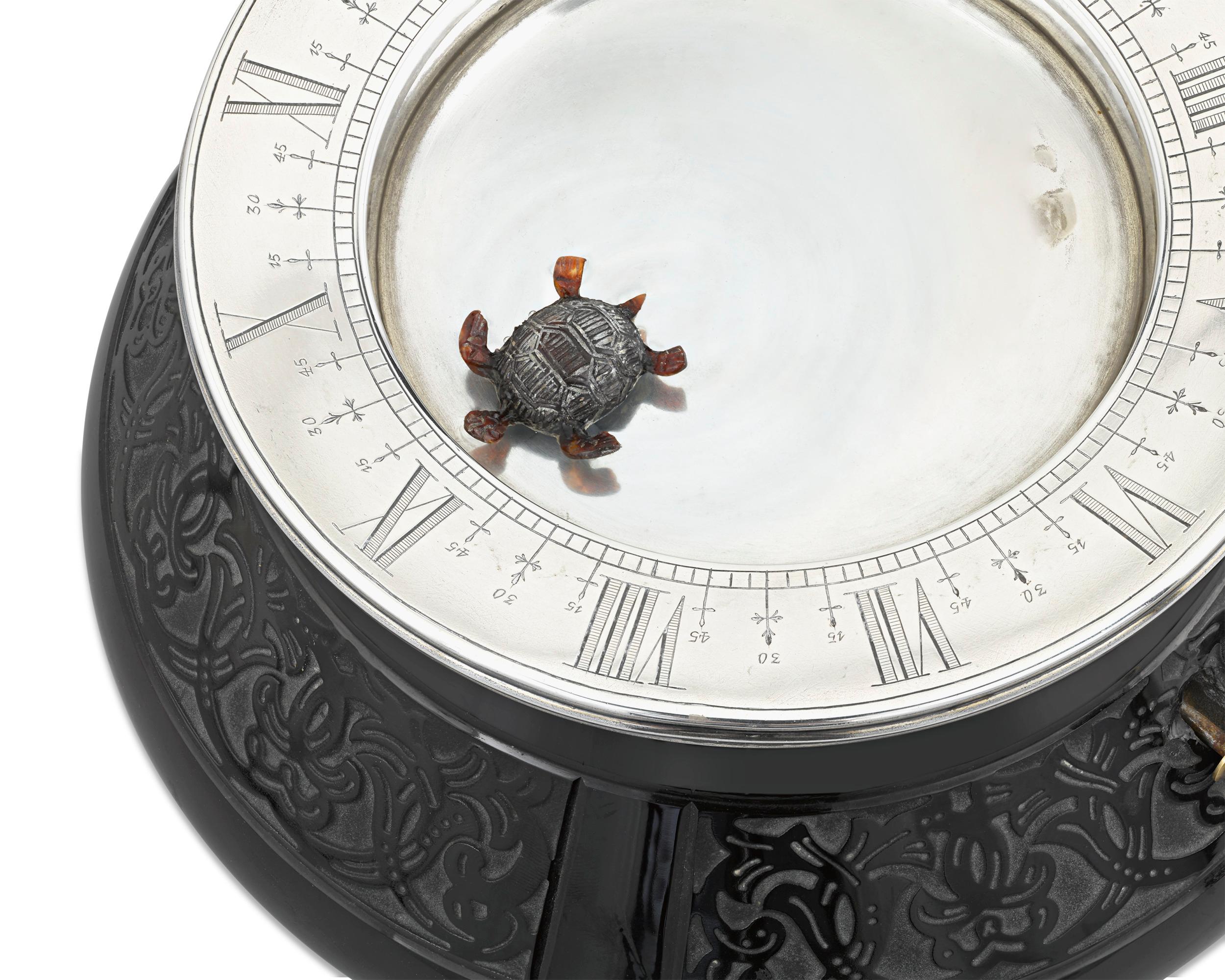cartier turtle clock