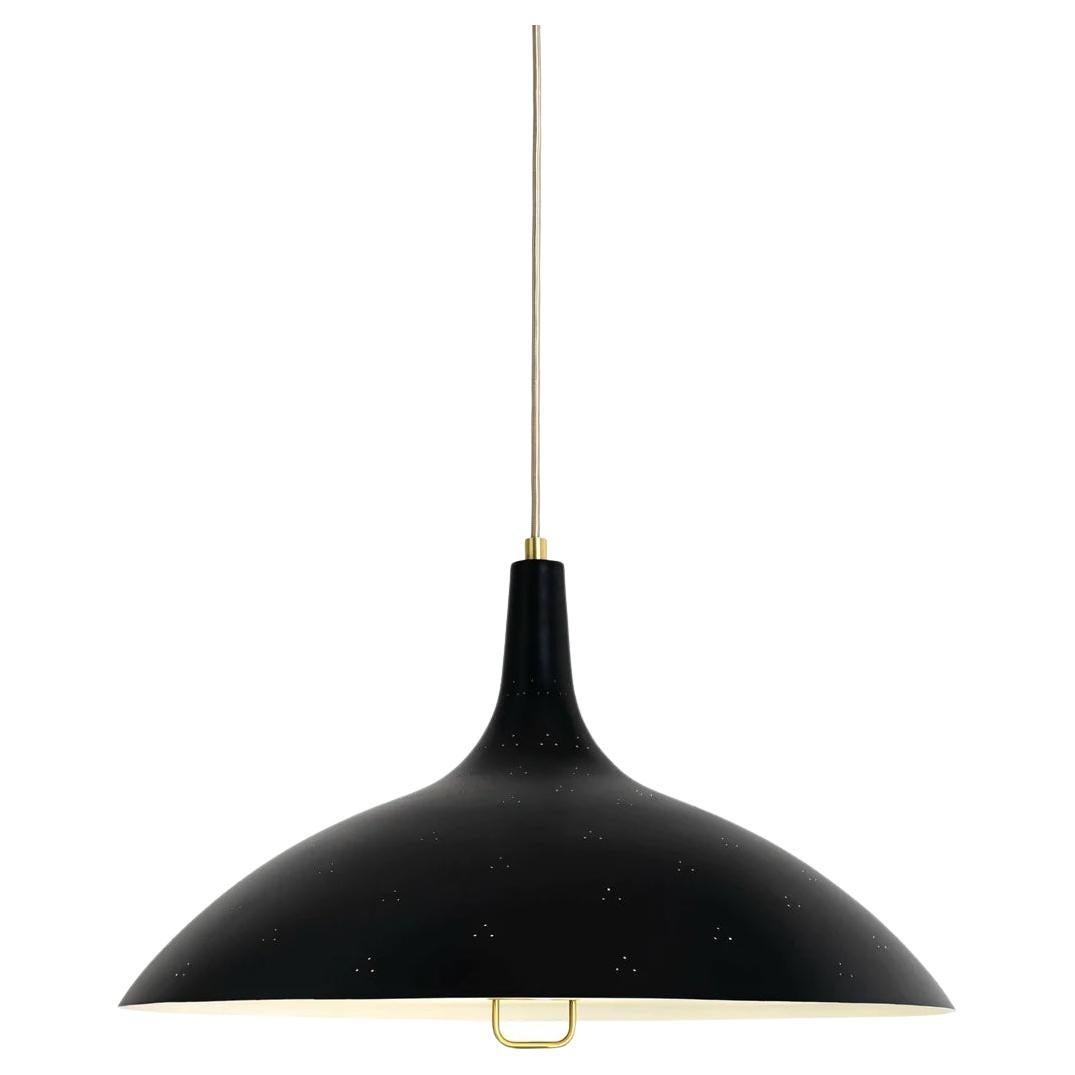 Gubi 1965 Pendant Soft Black Lamp by Paavo Tynell For Sale