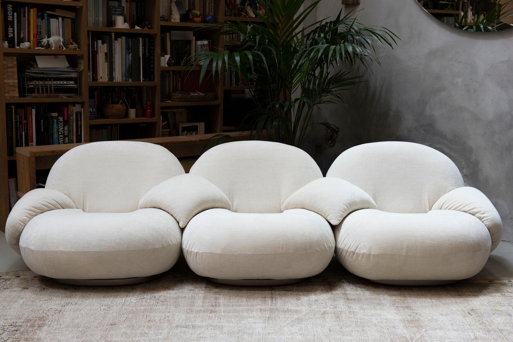 Gubi 2-Seater Pacha Sofa with Armrests Designed by Pierre Paulin For Sale 1