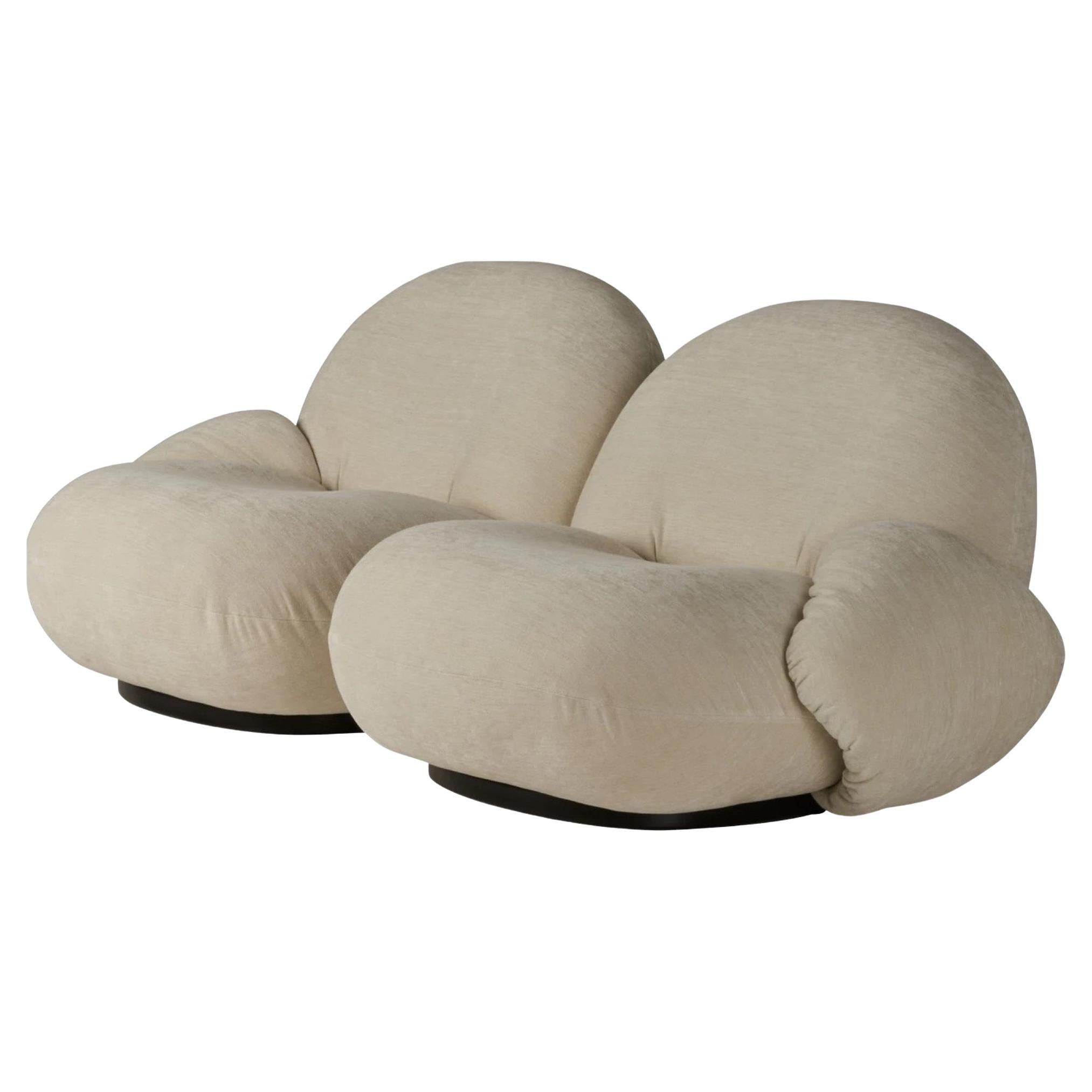 Gubi 2-Seater Pacha Sofa with Armrests Designed by Pierre Paulin