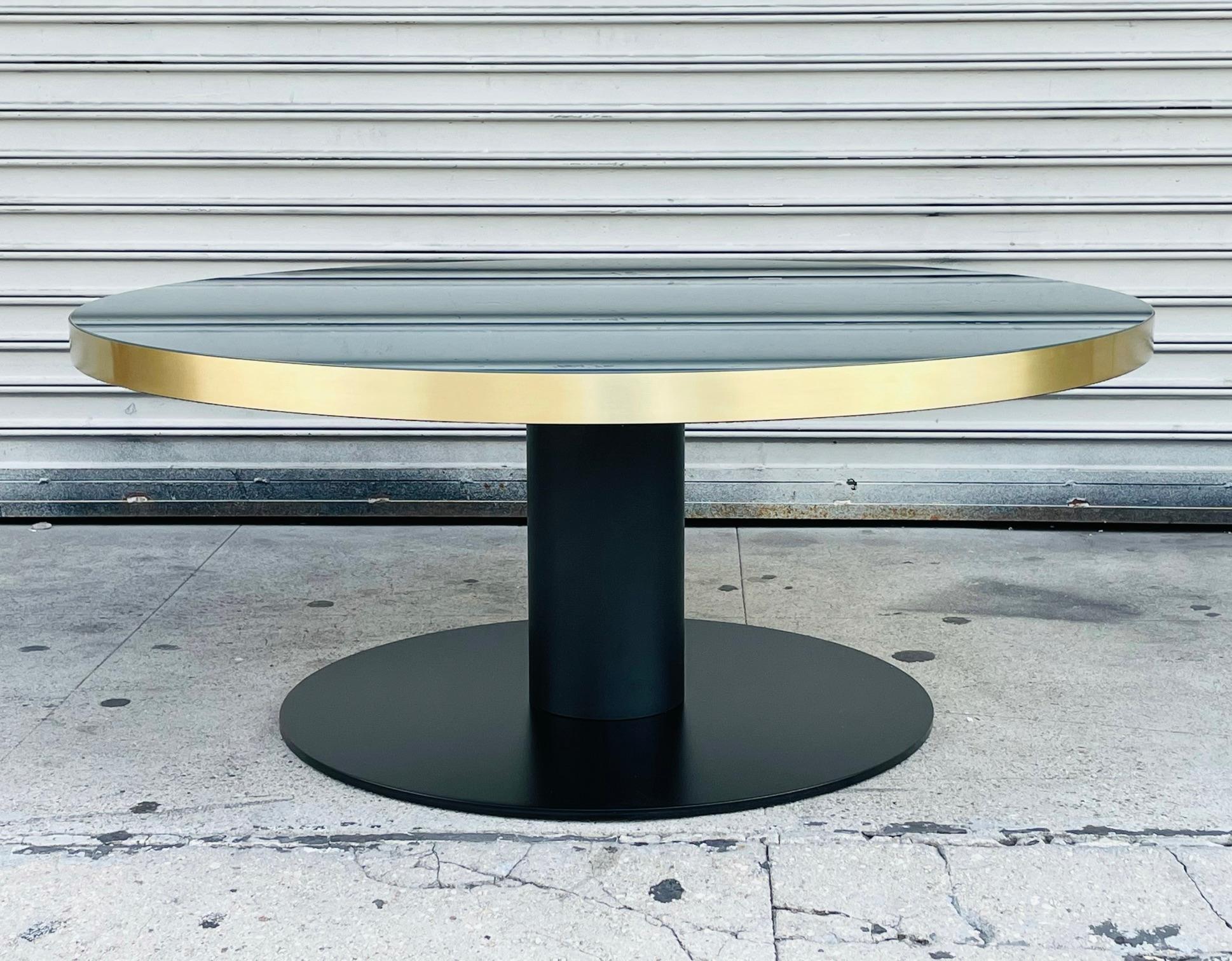 Gubi 2.0 Coffee Table in Brass, Glass & Steel, New 2
