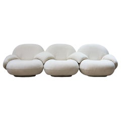 Gubi 3-Seater Pacha Sofa with Armrests Designed by Pierre Paulin