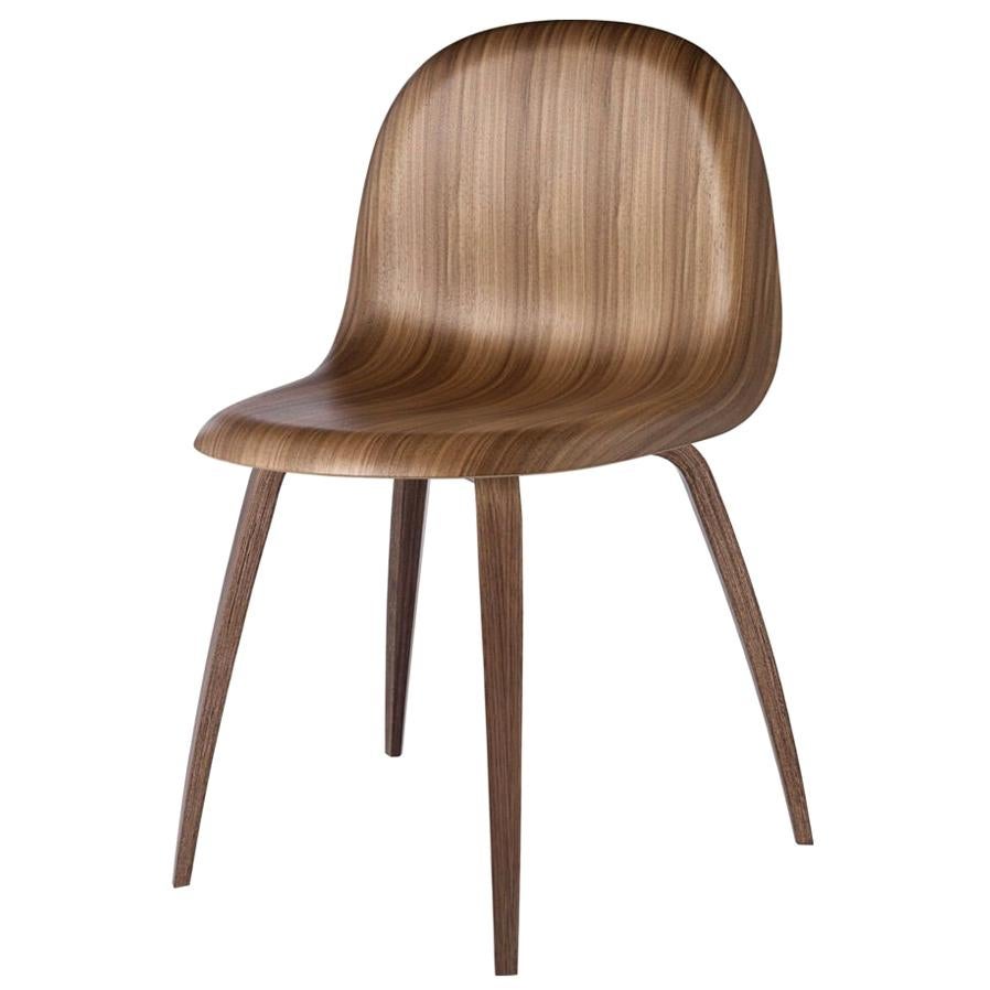 Gubi 3D Dining Chair in American Walnut by Komplot Design For Sale